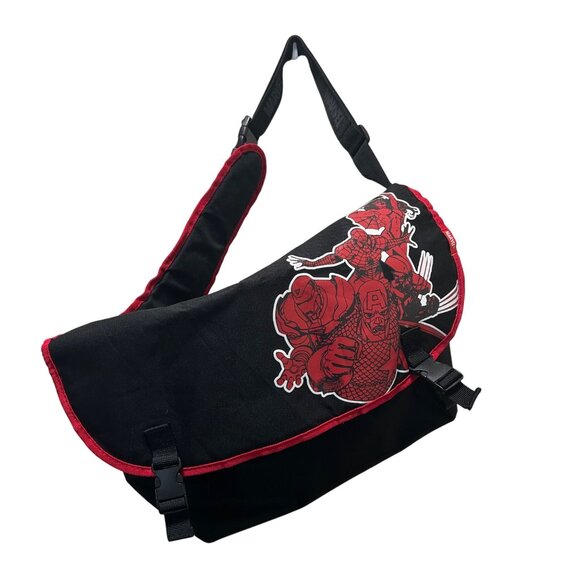 Marvel Other - Marvel Comics Superhero Black & Red Tote/Book Bag School Messenger Comic